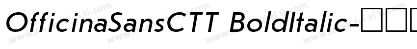 OfficinaSansCTT BoldItalic字体转换